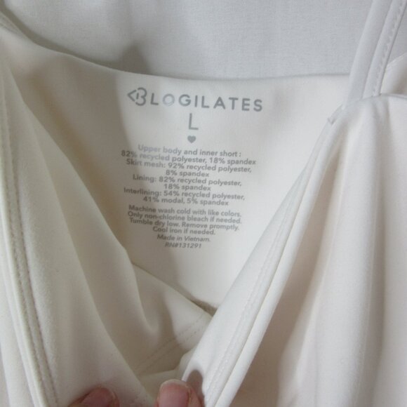 NWT Blogilates Elegant White Sleeveless Dress - Picture 9 of 11